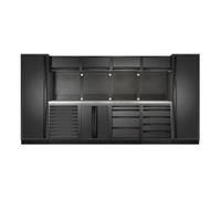Kraftwerk Tools 3964F-BLK-IX MOBILIO BLK Mueble modular 6 elementos, Acero inoxidable