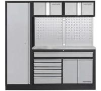 Kraftwerk Tools 3964K-H1W2-K2IX MOBILIO 2-pzas combi ancho, pared perforada, armario 1d, Inox