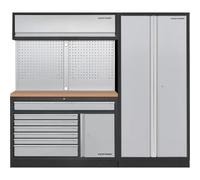 Kraftwerk Tools 3964K-H2W1-K1 MOBILIO 2-pzas combi ancho, pared perforada, armario 2d, Haya