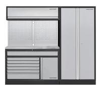 Kraftwerk Tools 3964K-H2W1-K1IX MOBILIO 2-pzas combi ancho, pared perforada, armario 2d, Inox