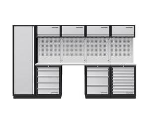 Kraftwerk Tools 3964K-H5049-K4IX Mobilio 5 combi, gabinete alto, 4/5/9 cajones, inox