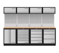 Kraftwerk Tools 3964K-S854-K4 Mobilio 4 combi, unidad de pared de 4, pared perforada, haya