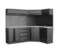 Kraftwerk Tools 3964N-BLK-IX MOBILIO BLK Mueble modular 4 elementos, Acero inoxidable