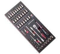 Kraftwerk Tools 4903-01 Bandeja EVA3 llaves de vaso 1/4", 46 pzs.