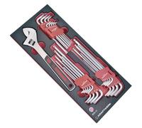Kraftwerk Tools 4903-27 Bandeja EVA3, llaves acodadas 29 pzs.
