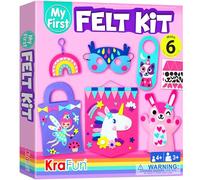KRAFUN Kit Fieltro Unicornio 3-8 Años, 6 Proyectos
