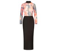 Kraimod Vestido de tubo rojo cereza / negro 36 rojo cereza / negro