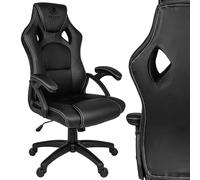 KRAKEN CHAIRS Silla Gaming Ergonómica de Piel Sintética - Negro - Oficina - 130 kg de Capacidad de Carga