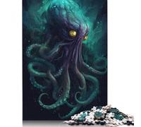 Kraken Enchanted Kingdom Puzzle Imposible,desafío para Adultos Juego Educativo 1000 Piezas Obra De Arte De Juego De para Adultos Y Niños 1000pcs (75x50cm)