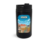 Krakow Poland Cityscape Travel Europe - Taza de viaje, vaso de viaje, taza de café aislada, taza portátil