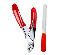 Krallenschneider Edelstahl Set - 12,2x8,5cm Feile Verstellbar Präzise, Klein Mittel Groß Hund Katze Kaninchen Schaf, Zuhause Unterwegs Reisen Robust | für Welpen Kitten Wohnung