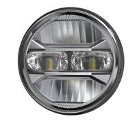 KRALPOTIX Compatible con Iron 883 Dyna, faro LED redondo de 5,75 pulgadas con luz diurna ámbar. Compatible con Triumph Rocket III 3, Speed Triple y Street Triple.(5.75 inch silver headlight)