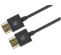 KRAMER Cable HDMI 1.8m Premium Alta Velocidad, 4K, Ultra Delgado, Negro