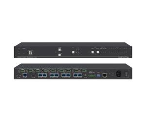 Kramer VM-218DTxr2x1: 8 4K60 4:2:0 HDMI y HDBaseT de alcance extendido con Ethernet, RS-232, IR y audio estéreo conmutable