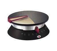 Krampouz CEBPF2BO - Crepera, 1250 W, diámetro de 33 cm, color negro