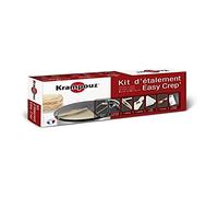 KRAMPOUZ - Kit esparcidor EASY CREP' P/crepera de 40 cm de diámetro - Esparcidor de acero inoxidable - Para crepes grandes finas y redondas - Accesorios proporcionados - Ref. AKE84