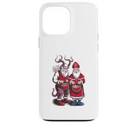 Krampus and St Nicholas Naughty or Nice Kids Christmas Carcasa para iPhone 13 Pro MAX