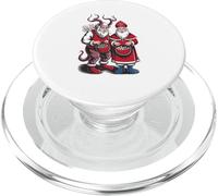 Krampus and St Nicholas Naughty or Nice Kids Christmas PopSockets PopGrip para MagSafe