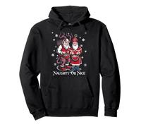 Krampus and St Nicholas Naughty or Nice Kids Christmas Sudadera con Capucha