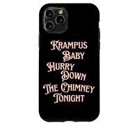 Krampus Baby Date prisa por la Chimenea Esta Noche Humor Oscuro Navidad Carcasa para iPhone 11 Pro