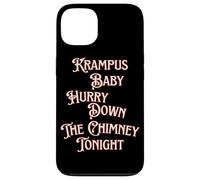Krampus Baby Date prisa por la Chimenea Esta Noche Humor Oscuro Navidad Carcasa para iPhone 13