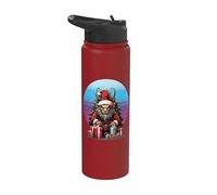 Krampus cree en ti Navidad Krampus vacaciones Navidad Stainless Steel Insulated Water Bottle