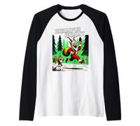 Krampus Kommt Retro Scary Christmas Night Merry Krampusnacht Camiseta Manga Raglan