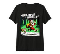 Krampus Kommt Retro Scary Christmas Night Merry Krampusnacht Camiseta Premium