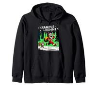 Krampus Kommt Retro Scary Christmas Night Merry Krampusnacht Sudadera con Capucha