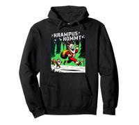 Krampus Kommt Retro Scary Christmas Night Merry Krampusnacht Sudadera con Capucha