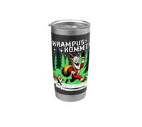 Krampus Kommt Retro Scary Christmas Night Merry Krampusnacht Vaso térmico de acero inoxidable de doble pared