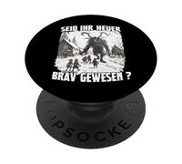 Krampus Perchtenlauf Disfraz de Krampus Papá Noel Malo PopSockets PopGrip Adhesivo