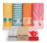 KRAPPS - Paños de Cocina 100% Algodon Fabricado en Portugal - Trapos Cocina Algodon, Paños Cocina Algodon Rizo, Trapos de Cocina, Toallas Cocina