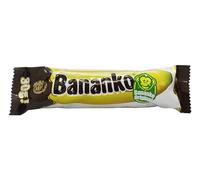 Kraš Bananko 120 g - Mini plátanos de espuma cubiertos de chocolate, irresistiblemente deliciosos - ¡Disfrute de cada bocado de dulce felicidad! Paquete de 5 (30G, 9 Pack)