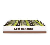 Kraš Bananko 120 g - Mini plátanos de espuma cubiertos de chocolate, irresistiblemente deliciosos - ¡Disfrute de cada bocado de dulce felicidad! Paquete de 5 (30G, 18 Pack)