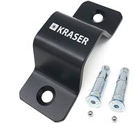 KRASER KR40B Anclaje Suelo Antirrobo para Cadena Seguridad hasta ø40, Alta Seguridad, 2 Pernos Expansivos, Antirrobo Fijación Suelo Pared Cadena Parking Garaje Moto Remolque Scooter Bicicleta