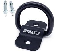 KRASER KR802 Anclaje Suelo Moto con Anilla Basculante ø14, Compacto y Robusto de Acero, Tacos Alta Seguridad Expansivos, Antirrobo Seguridad Fijacion Pared Universal para Anclar Moto Bicicleta Parking