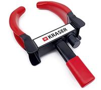 KRASER KR820 Cepo Antirrobo Rueda Coche, N1 Alemania, Universal Regulable 10-26cm, Cerradura Bola Antitaladro, Antirobo Inmovilizador Abrazadera para Bloqueo Auto Furgoneta Caravana Remolque