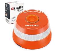KRASER KRV16IOT Baliza V16 Homologada DGT con Geolocalizacion 3.0 Sin Rastreo, Obligatoria en 2026, Datos Incluidos hasta 2038, Base Magnetica y Facil Activacion, Luz Emergencia Coche Señal V16