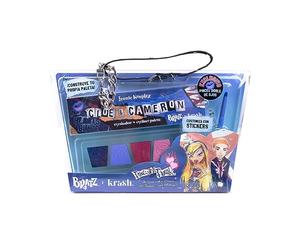 Krash Kosmetics Bratz - Iconic Kouplez Eyeshadow Palette - Cloe & Cameron - Sombra de ojos mate; glitter y metal - Eyeliner acuarela - Pincel doble incluido