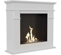 KRATKI Chimenea de etanol, Chimenea Independiente con Certificado TÜV. Peso: 29 kg. Dimensiones en cm: 87 x 95 x T28. Combustible: etanol para un Hechizo de Fuego sin hollín y Humo