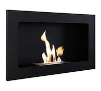 KRATKI Chimenea de etanol Golf 2, Chimenea Colgante de Fuego Real con Certificado TÜV, Dimensiones en cm: 36 x 62 x 11, Longitud de la línea de Fuego 15 cm