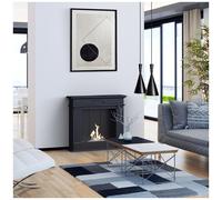 Kratki Chimenea de Portal DECEMBER TÜV negro autoensamblaje