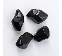 KRATKI Deco Stones Fire Glass Piedras de Vidrio 1 kg Piedras de Cristal Negro Resistente a la Temperatura hasta 600 °C Ideal como decoración de Mesa y para chimeneas Bio