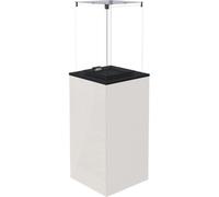KRATKI Estufa de Gas Exterior Patio Mini con cristales blanco control automático 8,2 kW