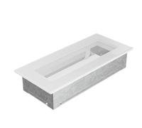 Kratki Rejilla de ventilación 24B, Dimensiones 23,6 x 10,6 x 4,5 cm an., Superficie útil 117 cm2, Marco de Montaje 21,7 x 8,6 x 4,5 cm an., Peso 600 g