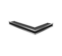 KRATKI Rejilla de ventilación de Esquina Izquierda 60 x 40 x 6 Acero Inoxidable
