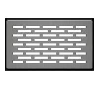 Kratki Rejilla de ventilación de Suelo para Sistemas de ventilación, Acero Inoxidable Recubierto de Polvo, Peso Ligero, 8,6 x 15,2 x 4,5 cm, Entrada Pulida