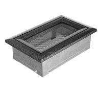 KRATKI Rejilla de ventilación Oskar 11x17 negro y plata