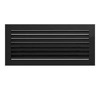 KRATKI Rejilla de ventilación Rejilla de Chimenea Fresh 17cm x 37cm Negro